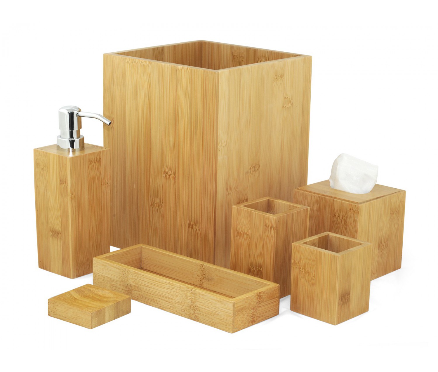 Accessoires salle de bain en bambou mk bamboo london réduction